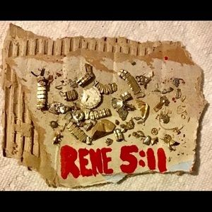 Smashed Antique Adams Watch 14kt Gold 17 Diamonds